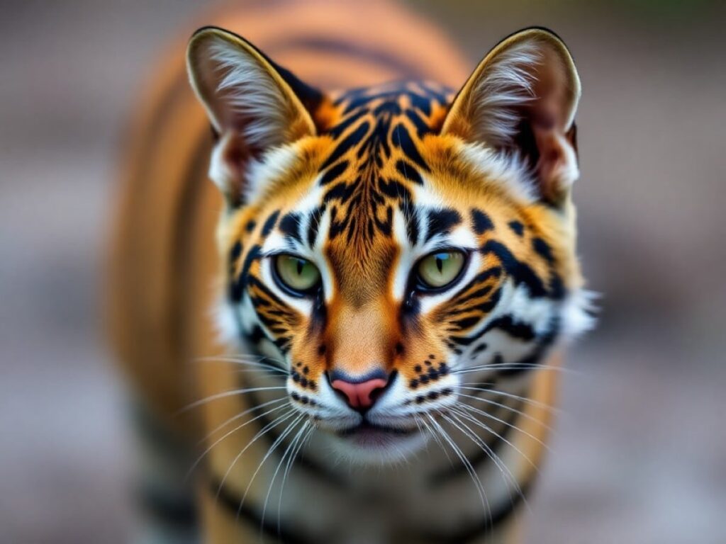 The mythical ‘Fire Tiger’ captured in Thailand: One of the rarest sightings of felines.