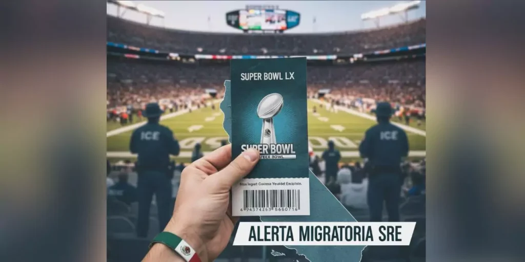 Waters with ICE! SRE alerts Mexicans who attend the Super Bowl due to possible immigration raids