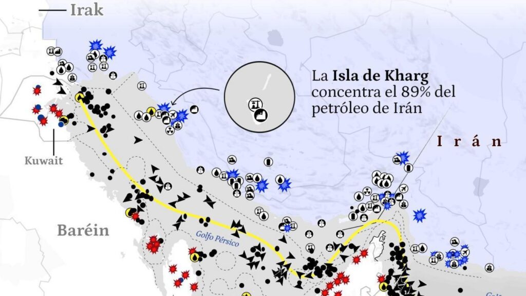 Why is Jark Island a strategic enclave for the Persian country and a target for Trump?