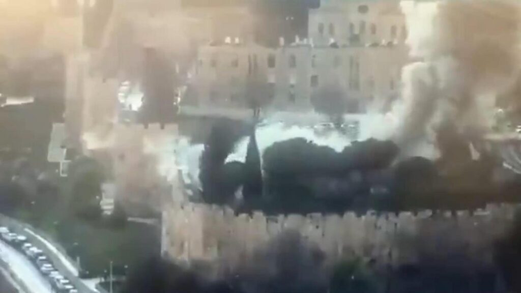 Fragments of an Iranian missile hit the Old City of Jerusalem, just 400 meters from the Western Wall
