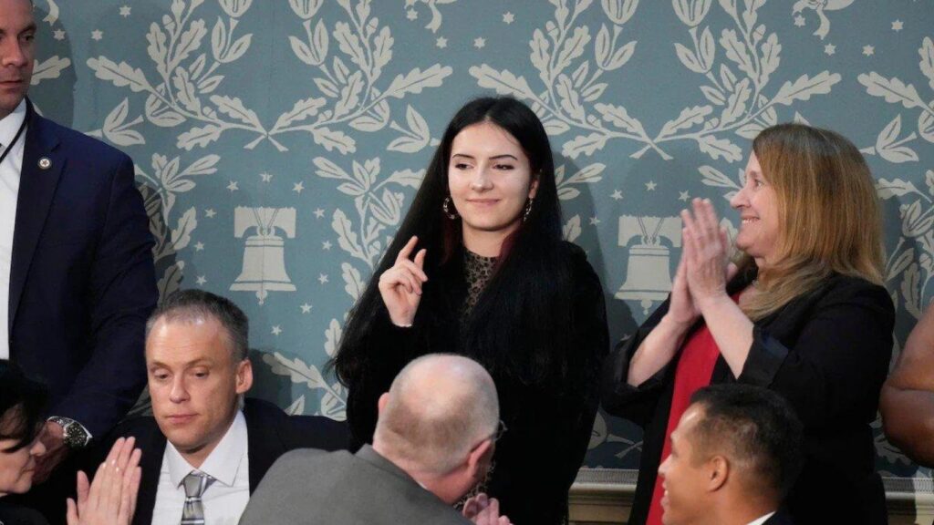 Saige Blair, the young victim of sexual harassment and abuse whom Trump has turned into a symbol of his anti-trans agenda