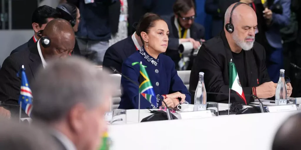 Sheinbaum proposes a global reforestation program and declaration against military intervention in Cuba.