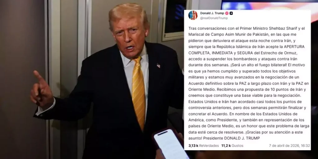 BREAKING NEWS | Donald Trump stops offensive against Iran: There will be a two-week truce to reopen the Strait of Hormuz