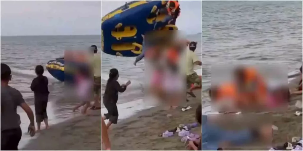 Video: Tourists leave ‘flying’ after recreational walk on Indonesian beach